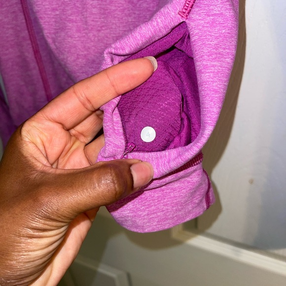 Lululemon Think Fast Long Sleeve Heathered Ultra Violet Top - Picture 8 of 10
